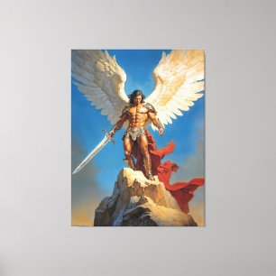 Licht der sieben Himmel Erzengel Michael Leinwanddruck