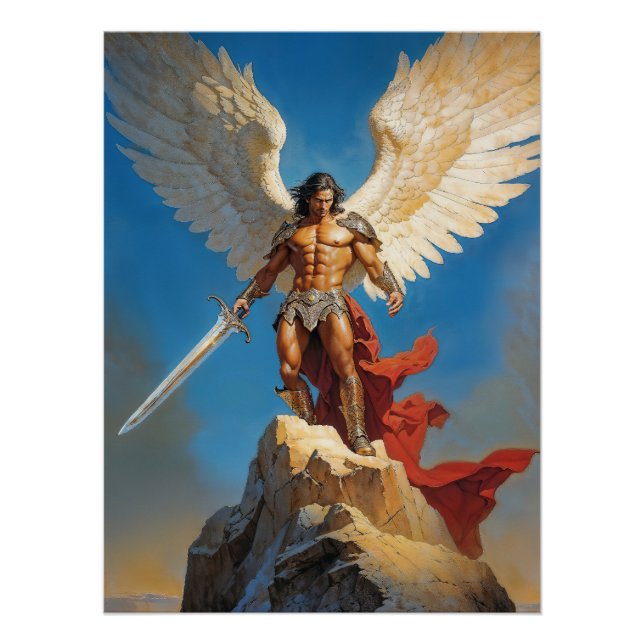 Licht der sieben Himmel Erzengel Michael Poster (Vorderseite)
