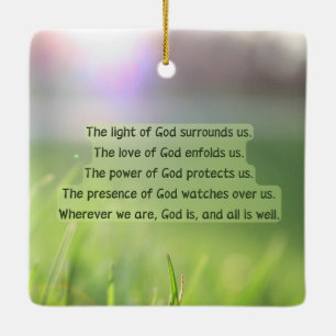 Licht des Schutzgebet Gottes Keramikornament