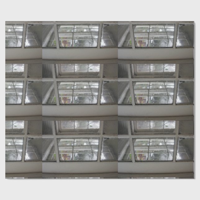 Licht durch alten Hütten-jedes Anlass der Fenster Geschenkpapier (Flach)