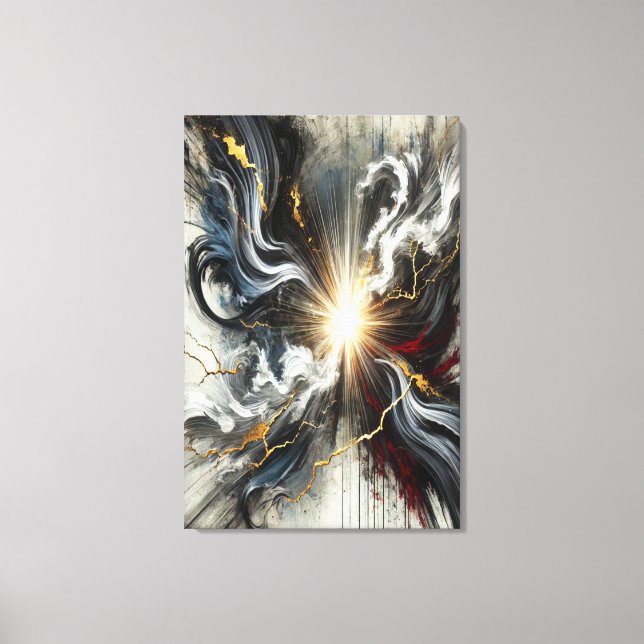 Licht durch Chaos Canvas Print Leinwanddruck (Vorderseite)