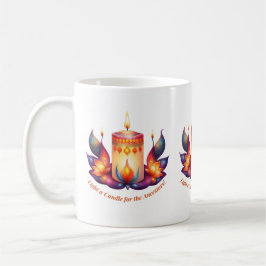 Licht eine Kerze für die Vorfahren Kaffeetasse