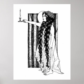 Licht eine Kerze Poster