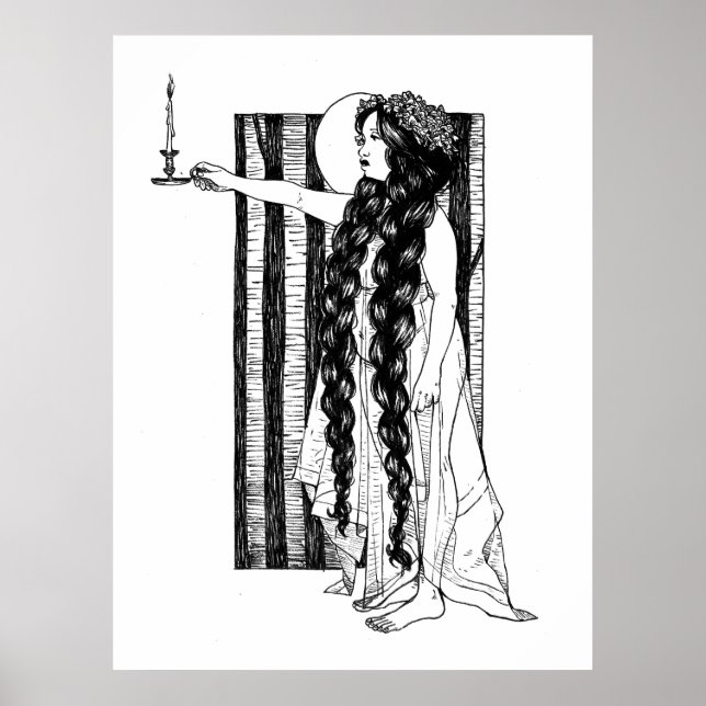 Licht eine Kerze Poster (Vorne)