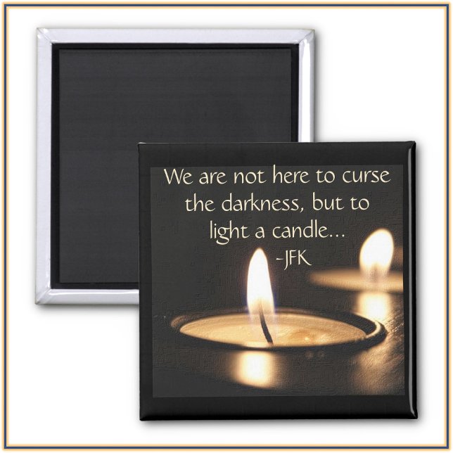 Licht einer Kerze Magnet (Bookmark my store: https://www.zazzle.com/store/capricepetit?rf=238091145531749709)