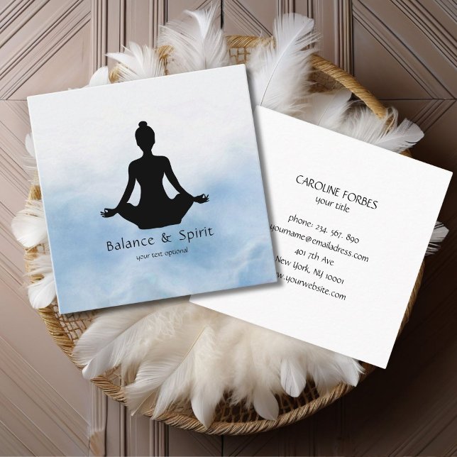 Licht Energie Yoga  Visitenkarte (Light Energy Yoga Business Card)