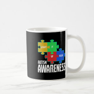 Licht es auf blaues Puzzle Inspiration Autismus Aw Kaffeetasse