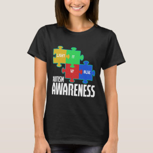 Licht es auf blaues Puzzle Inspiration Autismus Aw T-Shirt