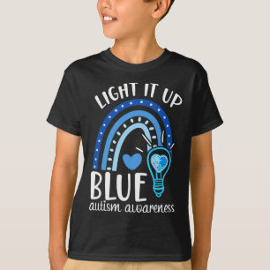 Licht es auf Blue Autismus T-Shirt ich tragen Blau
