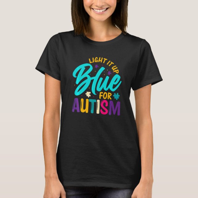 Licht für Autismus T-Shirt (Vorderseite)