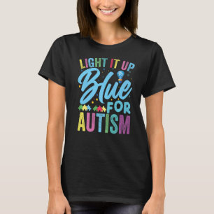 Licht für blaues Autismus-Bewusstsein T-Shirt
