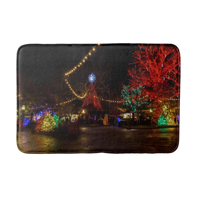 Licht für Weihnachten Badematte (Vorderseite)