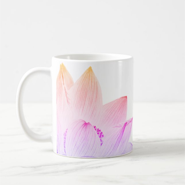 *~* Licht gefüllte Lotus-Yoga Reiki Heiler-Energie Kaffeetasse (Links)