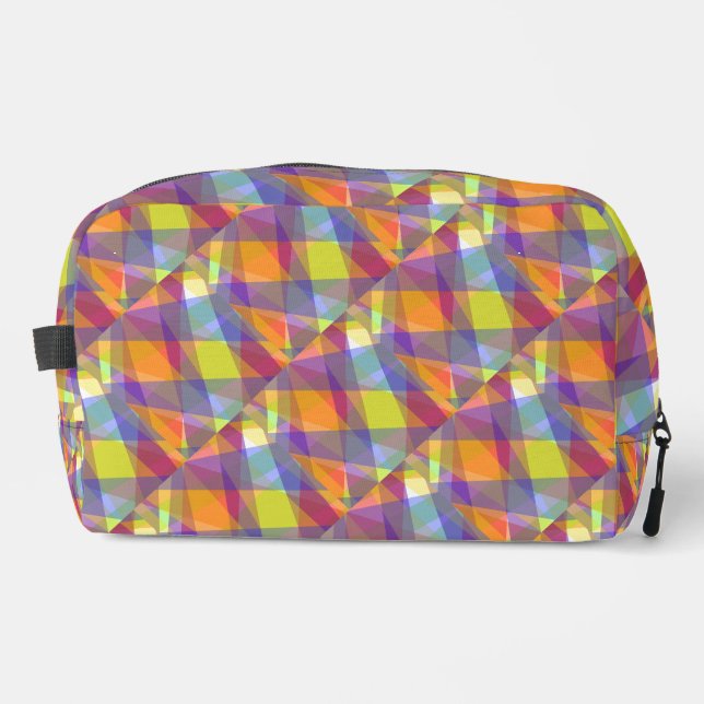 Licht Geometrisch - Dopp Kit Waschbeutel (Vorderseite)
