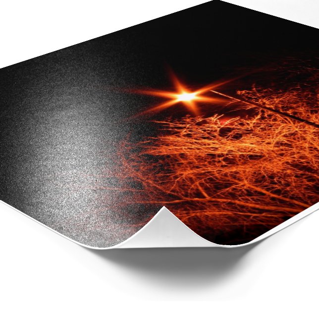 Licht im Dunkeln Fotodruck (Ecke)