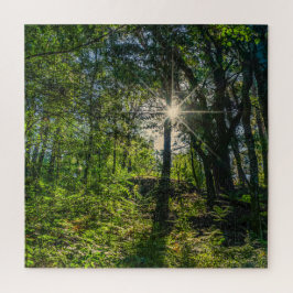 Licht im Wald Puzzle