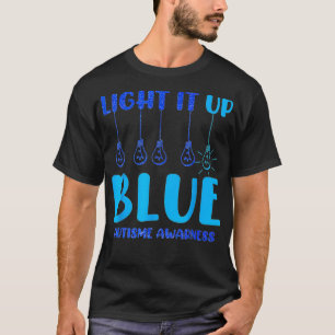 Licht in B Lue Autismus Bewusstsein Autistik Pu Zz T-Shirt
