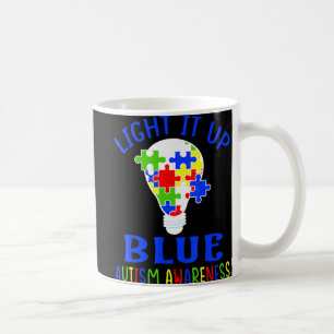 Licht in blaues Autismus Bewusstsein Autistisches  Kaffeetasse