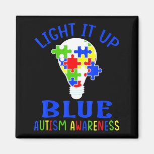 Licht in blaues Autismus Bewusstsein Autistisches Magnet