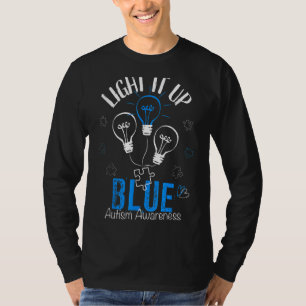 Licht in blaues Autismus Bewusstsein Autistisches T-Shirt