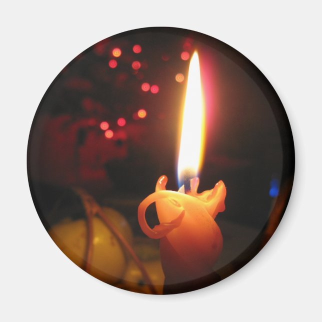Licht in das Kerzenmagnet Magnet (Vorne)