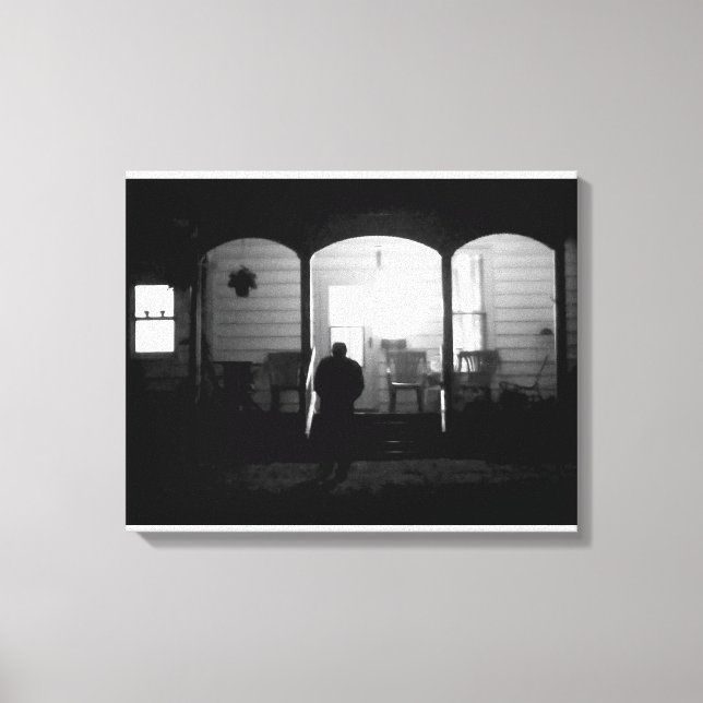 Licht in der Dunkelheit (Zuhause kommend) Leinwanddruck (Vorderseite)
