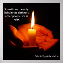 Licht in der Dunkelheitsdrucke