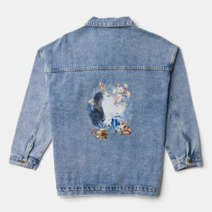 Licht in der dunklen Wintersonnenwende-Magie Jeansjacke