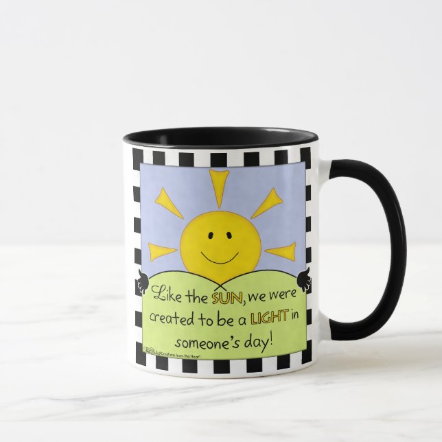 Licht in der Tagessonne eines Menschen Tasse (Rechts)