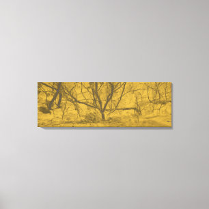 "Licht in Dunkelheit" "Schwarz und Gold abstrakt" Leinwanddruck