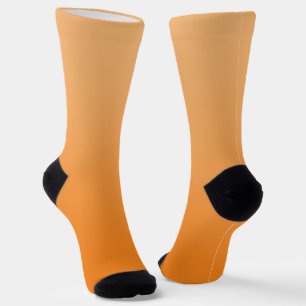 Licht in Dunkelorange-Strahlung Socken