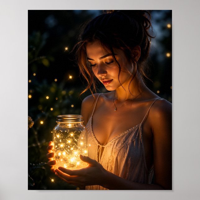 Licht in ihren Händen Poster (Vorne)