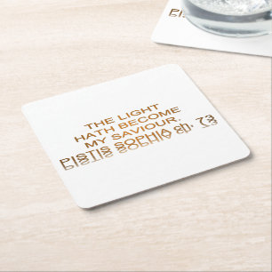 Licht ist mein Retter geworden Rechteckiger Pappuntersetzer