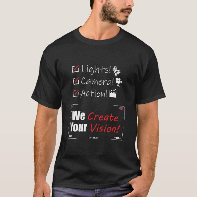 Licht! Kamera! Action! T-Shirt (Vorderseite)