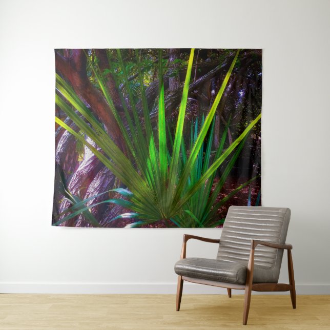 Licht kommt in den Wald. Wandteppich (Beispiel (Horizontal))