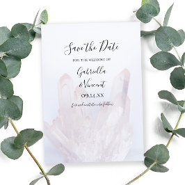 Licht-Lavendel-Kristalle Hochzeitsszenarien speich Save The Date