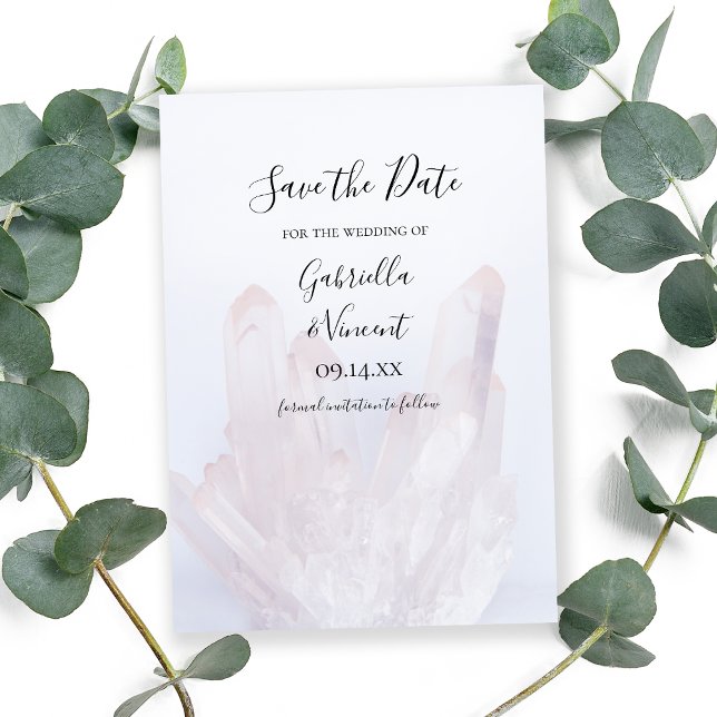 Licht-Lavendel-Kristalle Hochzeitsszenarien speich Save The Date (Von Creator hochgeladen)
