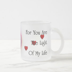 Licht meiner Mattierten Tasse aus Glas
