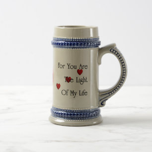 Licht meines Lebens 18oz Stein Bierglas