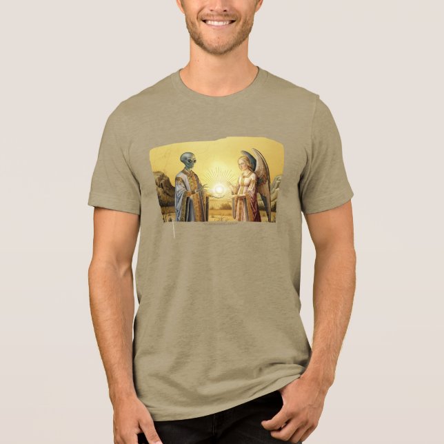 Licht-Orb-Begegnung Tri-Blend Shirt (Vorderseite)