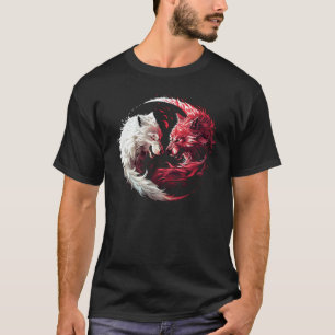 Licht Schatten Wolf Geist Tier Fantasy T-Shirt