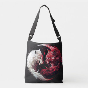 Licht Schatten Wolf Geist Tier Fantasy Tragetaschen Mit Langen Trägern