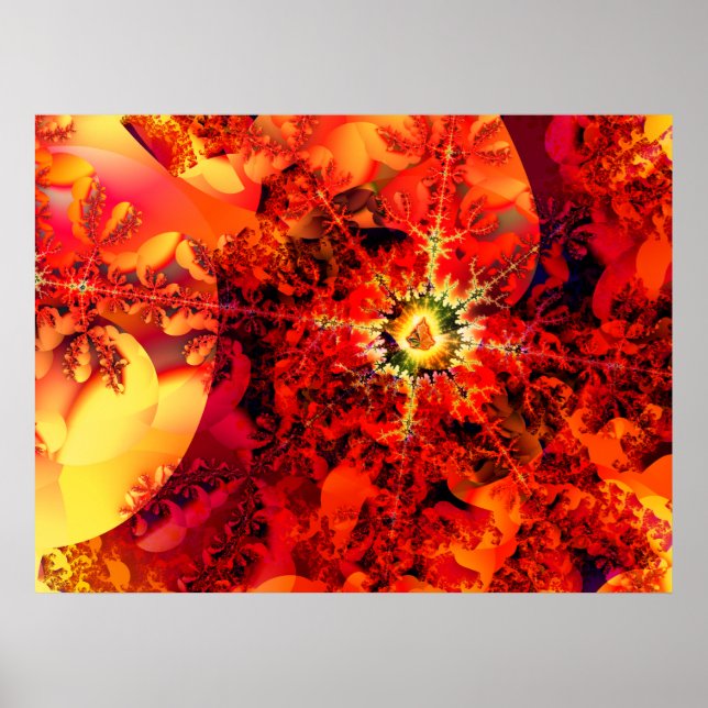 Licht strahlen poster (Vorne)