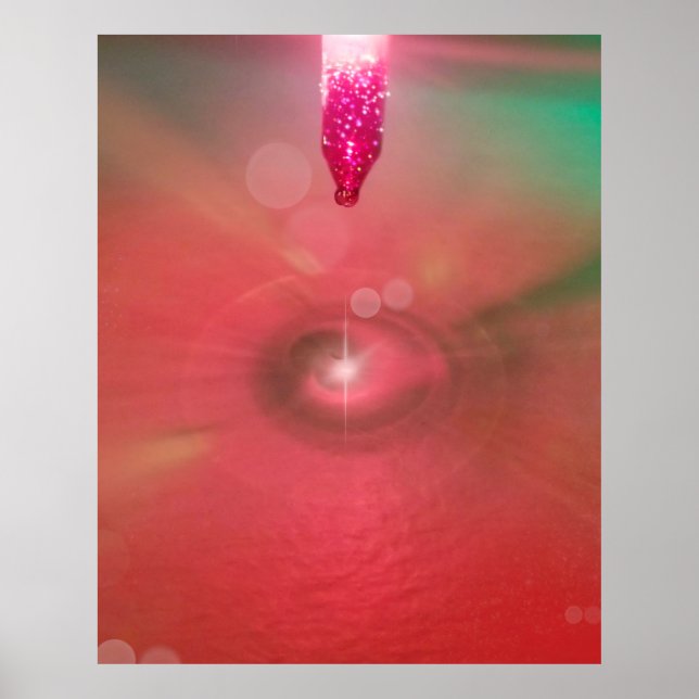 Licht- und Farbhintergrund für Videoanrufe Poster (Vorne)