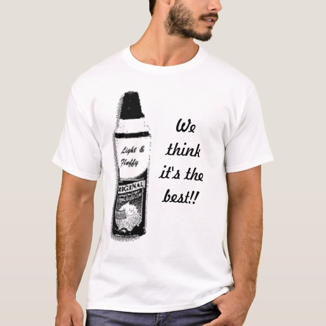 Licht und flaumiges T-Shirt (Vorderseite)