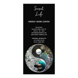 Licht und Schatten   Yin Yang Werbekarte