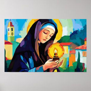 Licht von Assisi Poster