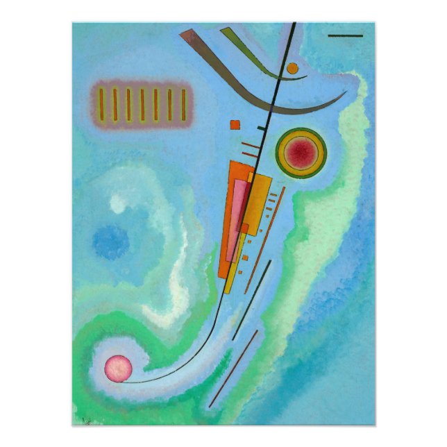 Licht von Wassily Kandinsky Fotodruck (Vorne)