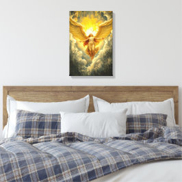 Lichtaufführung - Majestic Angelic Artwork Leinwanddruck