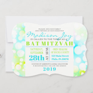 LICHTBLASEN Bat Mizwa Einladung